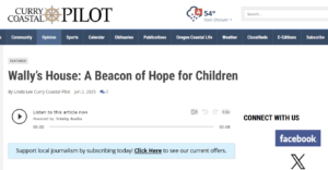 Wally's House: A Beacon of Hope for Children - story from Curry Pilot
